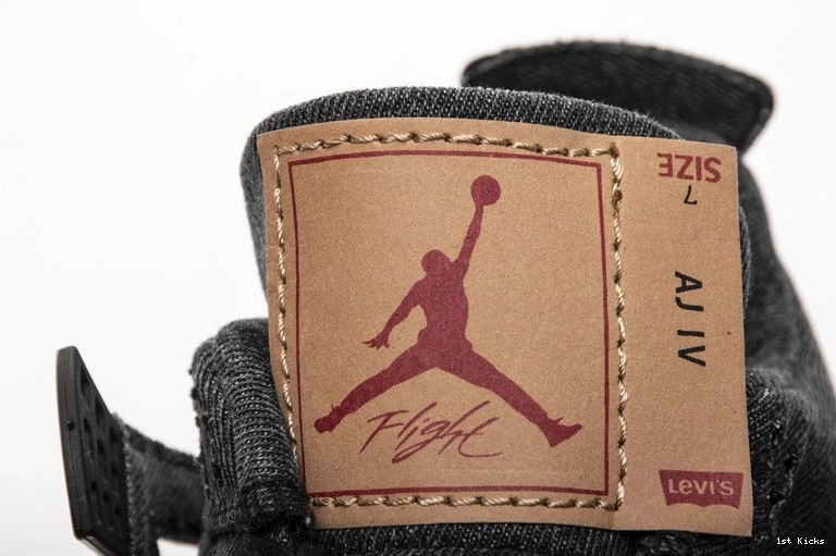 Denim AO2571-001 Air 4 Levi's Jordan Black 1006